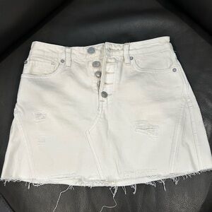 We The Free Cream A-Line Mini Skirt Casual